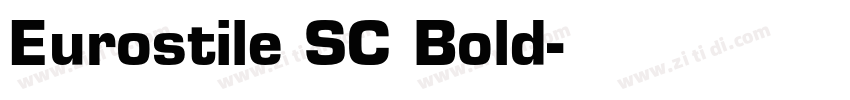 Eurostile SC Bold字体转换
